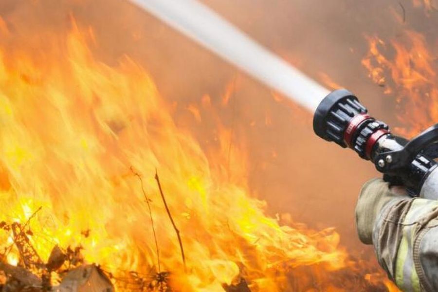 Пожарът е нарушил и движениетоПожарникари в Северна Гърция се бориха