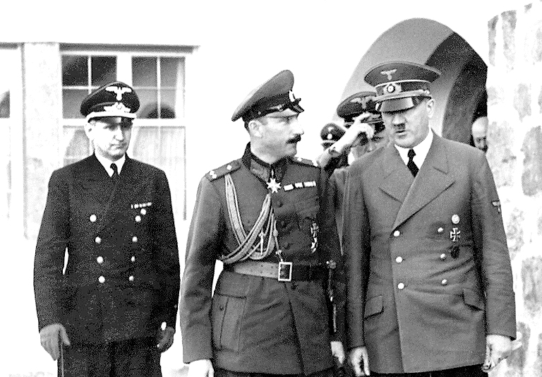 Десет пъти царят гостува на фюрераЗапознават се на 28 февруари