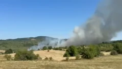 Пожар между селата Царичина и Градец в община Костинброд