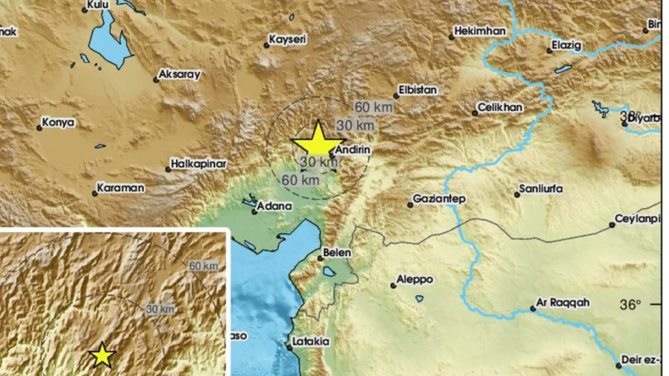 Трус с магнитуд 4 1 по скалата на Рихтер е регистриран