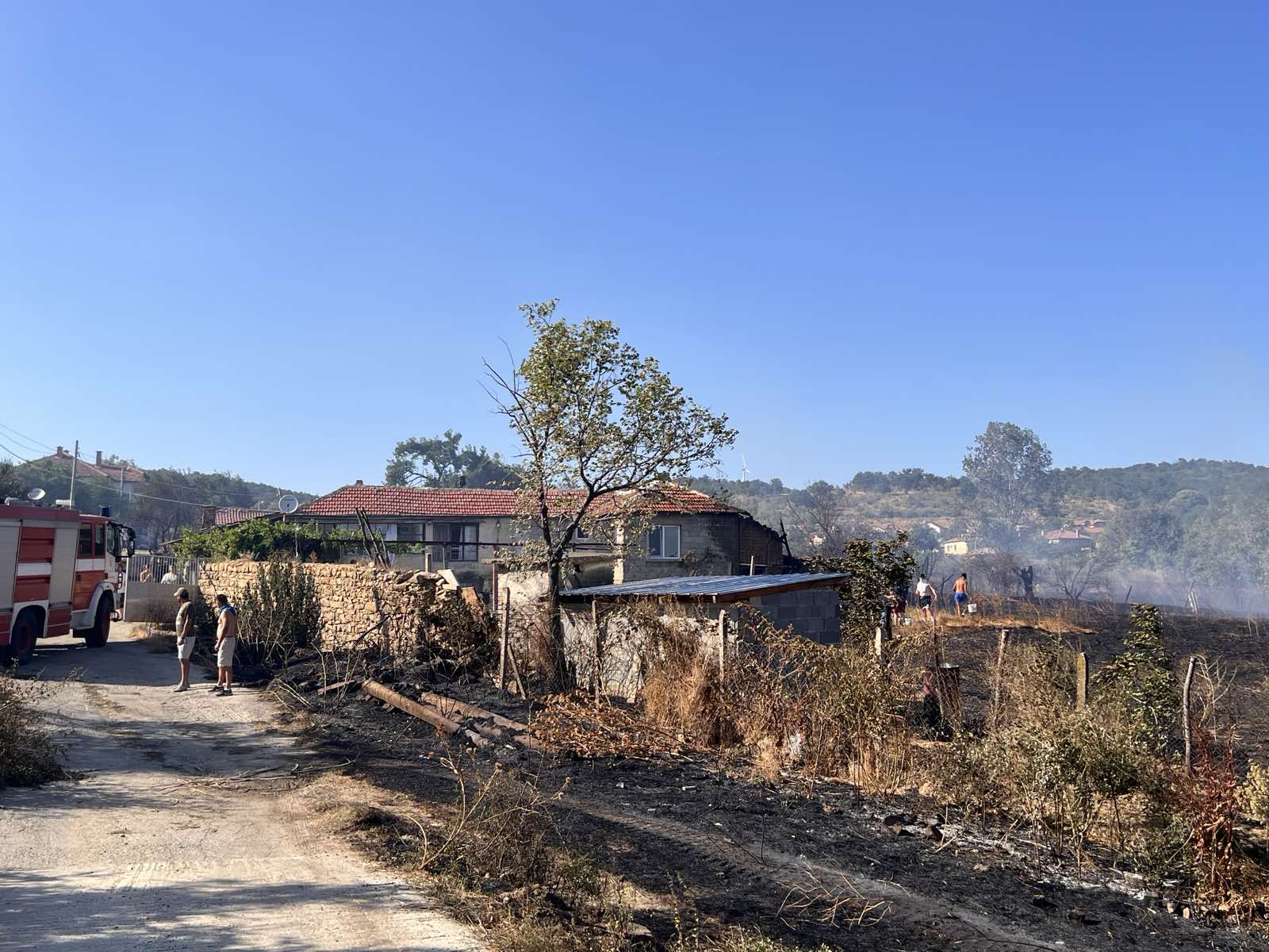 Пожар е избухнал в село Разбойна край Руен Сигнал за инцидента