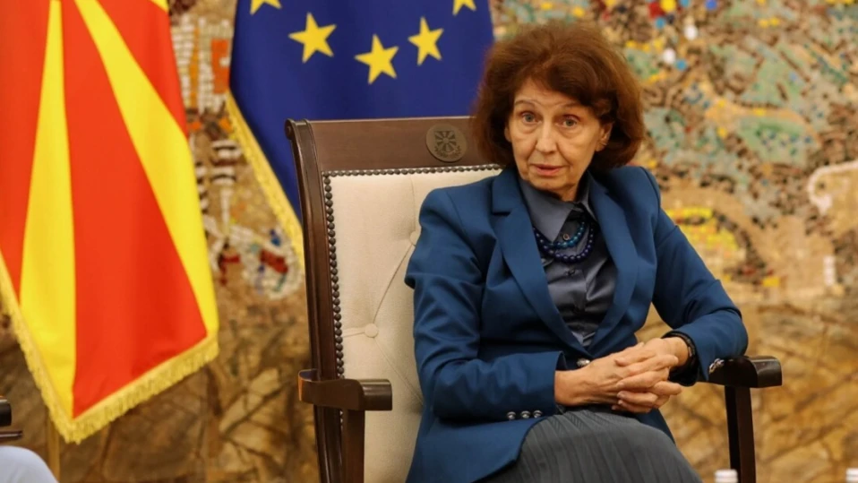 Президентът на Северна Македония Гордана Силяновска Давкова