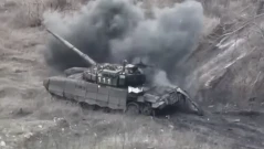 Руското МО: Танк Т-72Б3М унищожи склад за боеприпаси на украинската армия