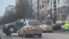 Зрелищна катастрофа в "Люлин" (ВИДЕО)