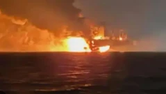 Експлозия! Украински дронове поразиха танкер в Черно море