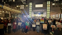 Българи се събраха на протест пред ЕП в Брюксел (ВИДЕО)