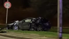 Тежка катастрофа на столичния бул. "Цариградско шосе", двама са ранени (ВИДЕО)