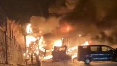 Жестока катастрофа с над 50 коли в Япония (ВИДЕО)