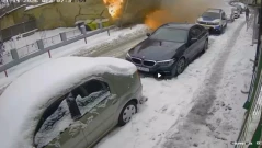 Моментът на взрива в полицейско управление в Румъния, има версия за експлозията в КАТ (ВИДЕО)