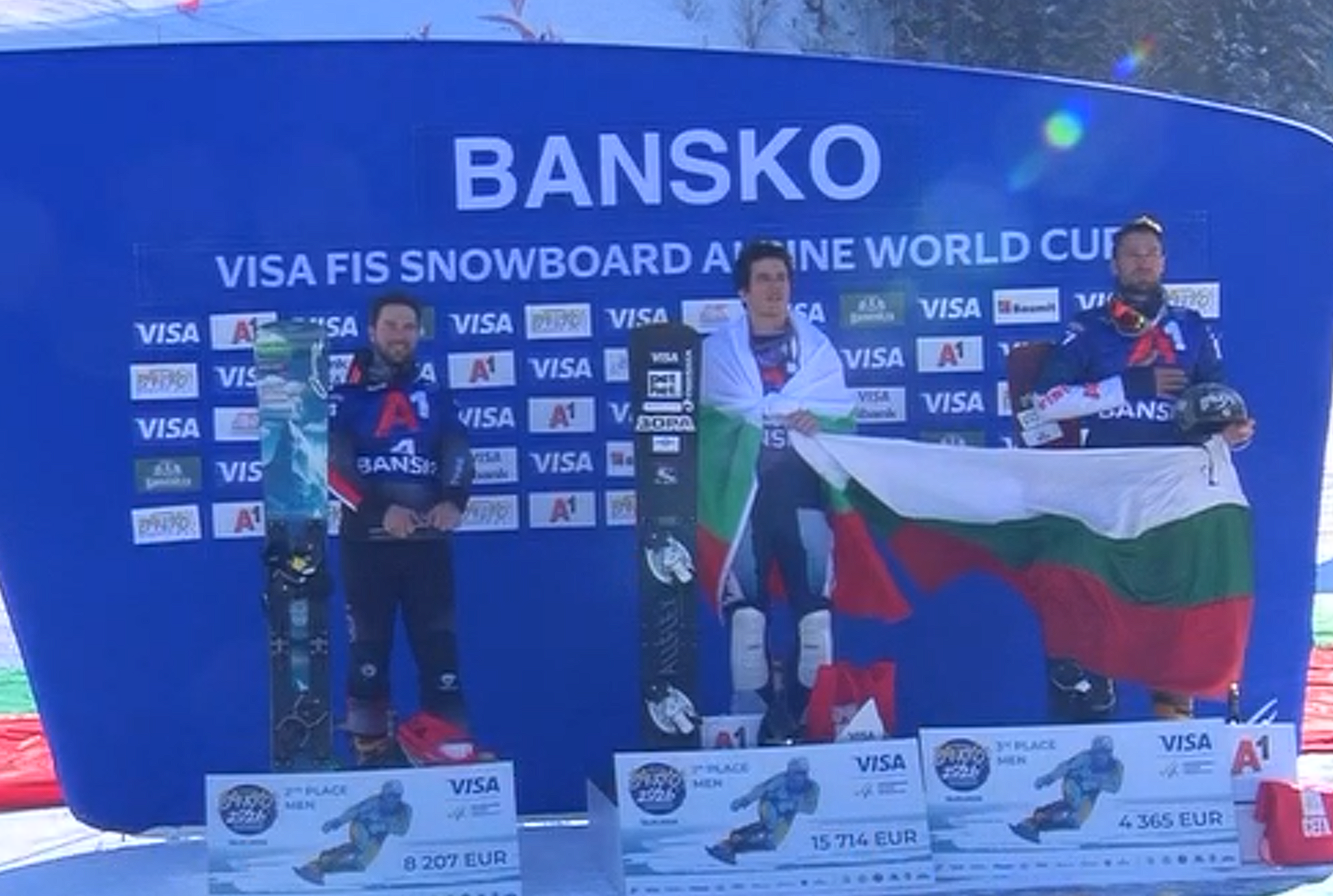 Тервел Замфиров отново е големият герой на родния сноуборд след