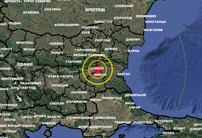 Земетресение беше регистрирано в Сливенско То е с магнитуд 2