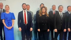 Президентът Илияна Йотова редом до вицепрезидента на САЩ Джей Ди Ванс в Милано