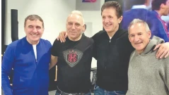 Бегиристайн, Хаджи и Попеску в залата на славата на Стоичков