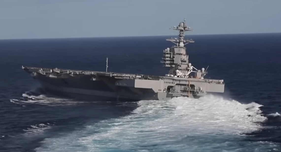 Американският самолетоносач USS Gerald R Ford смятан за най големия