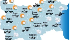 Седмична прогноза за времето: Топло със следобедни превалявания в планините