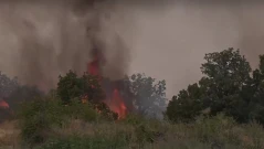 Частично бедствено положение в Хасковско заради огромния пожар, изпепелил 10 000 дка