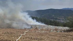 Пожар лумна в депото за отпадъци в Габрово
