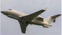 Разузнавателният самолет на НАТО Bombardier Artemis II е забелязан отново над Черно море
