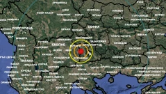 Плитко земетресение разлюля на 105 км от София (КАРТА)