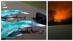 Удар с "Нептун": ВСУ унищожиха изтребители Су-34 в авиобаза край Воронеж (СНИМКИ)