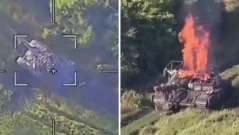 Унищожени украински танкове Т-64 в голям мащаб: тежки загуби за Киев на фронта